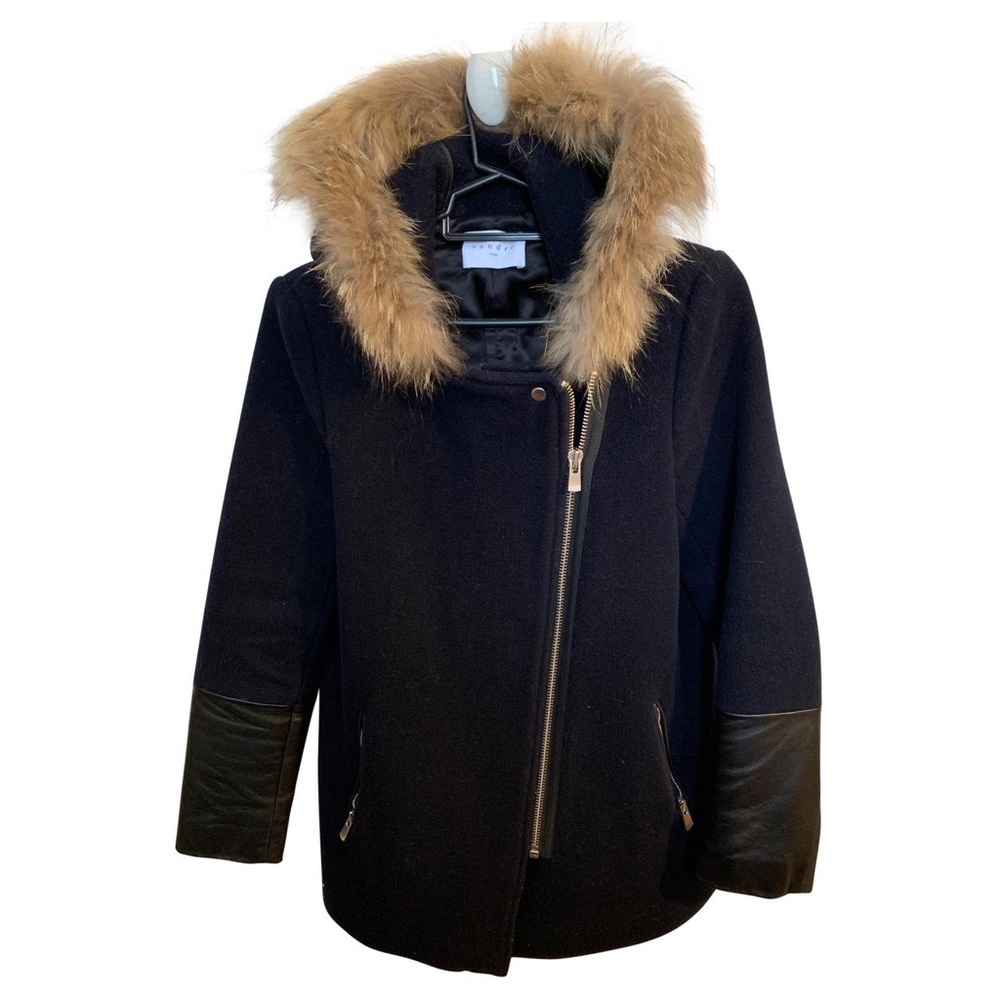 Sandro Navy Coat - Size 38 / US6